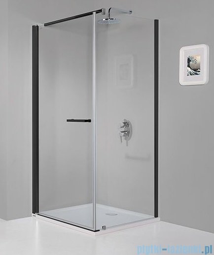Sanplast Prestige III KNDJ/PRIII kabina kwadratowa 90x90x198 cm czarny matowy 600-073-0040-59-401