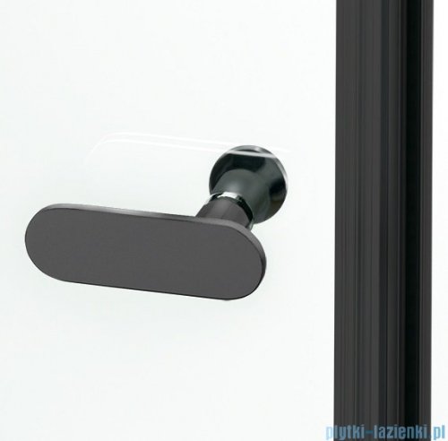 New Trendy New Soleo Black drzwi wnękowe bifold 90x195 cm przejrzyste prawa D-0224A