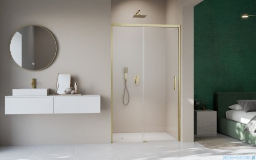 Radaway Idea DWJ Brushed Gold drzwi wnękowe 100cm lewe szczotkowane złoto 387014-99-01L