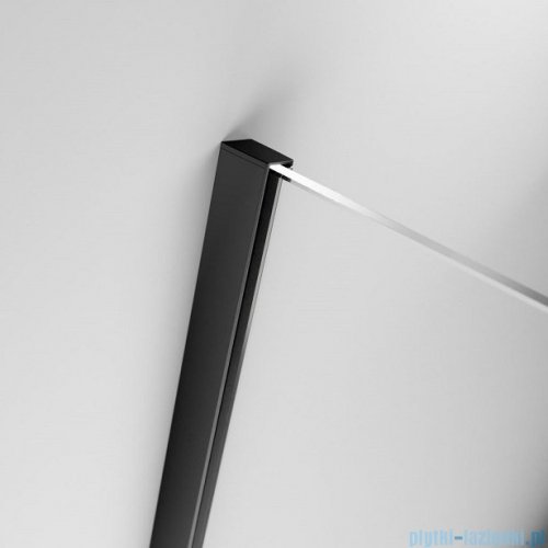 Radaway Furo Black PND II parawan nawannowy 160cm prawy szkło przejrzyste 10109838-54-01R/10112794-01-01