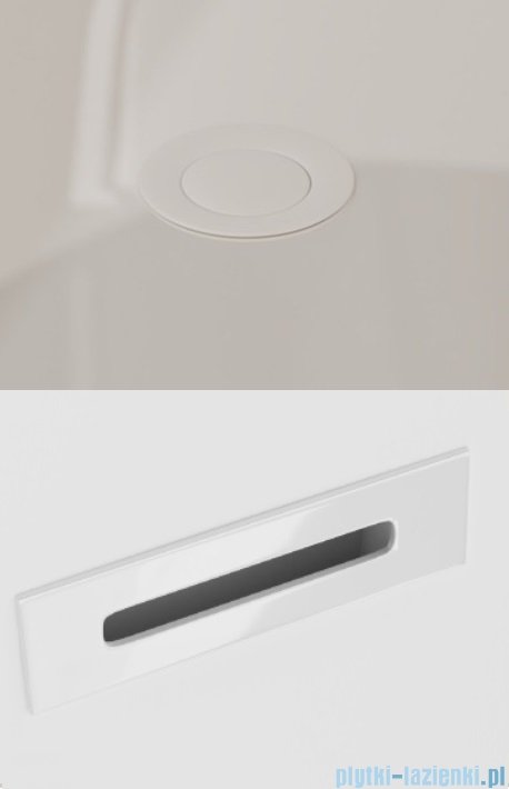 ScandiBath Mandal wanna wolnostojąca/przyścienna 170x85cm + syfon klik-klak Q360S-1701