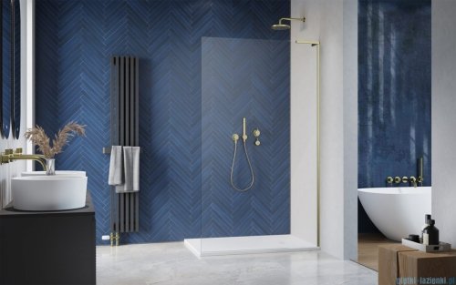 Radaway Modo SL II Brushed Gold kabina Walk-in 120x200 prawa szczotkowane złoto 10319124-99-01R