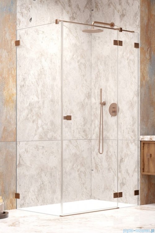 Radaway Essenza Pro Brushed Copper Kdj kabina 100x120cm prawa szczotkowana miedź 10097100-93-01R/10098120-01-01
