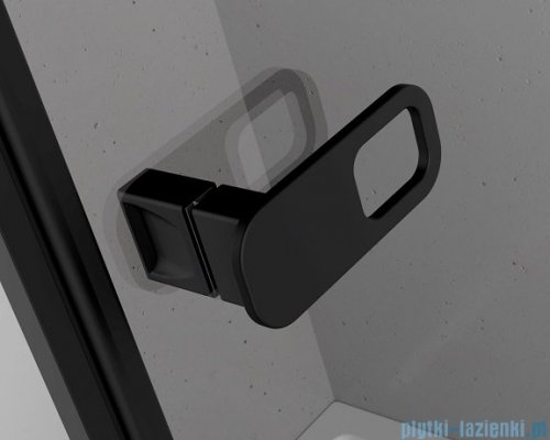 Radaway Nes Black DWD+S kabina 110x75cm czarny mat/szkło przejrzyste 10034110-54-01/10040075-54-01