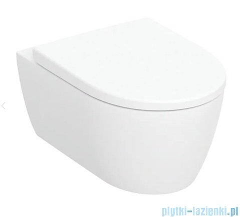 Geberit iCon Zestaw miski wiszącej Rimfree Keratect z deską wolnoopadającą 501.664.00.8