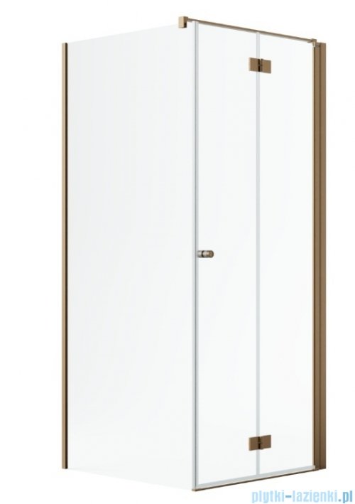 Radaway Nes Kdj B Brushed Copper kabina 90x100cm prawa szczotkowana miedź 10025090-93-01R/10039100-01-01