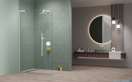 Radaway Modo SL White II kabina Walk-in 80x200 lewa szkło przejrzyste 10319084-04-01L