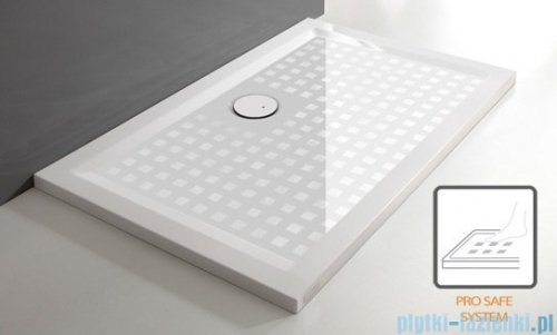 Sanplast Space Mineral brodzik prostokątny z powłoką B-M/SPACE 70x100x1,5cm+syfon 645-290-0130-01-002