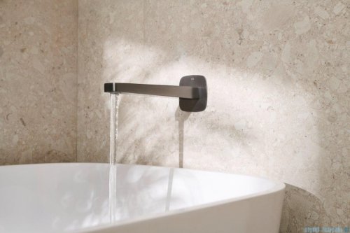 KFA MALAGA GUN METAL GREY wylot wannowy podtynkowy grafit szczotkowany 836-007-61