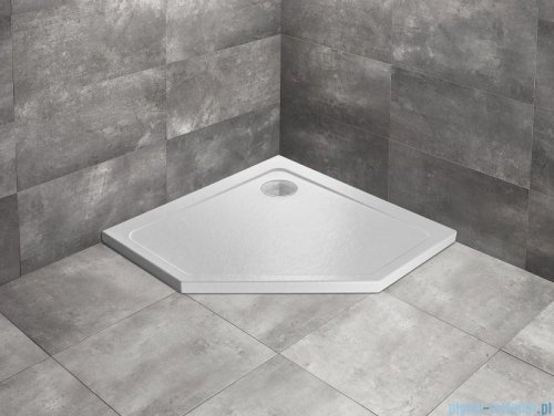 Radaway Doros Pt Stone brodzik pięciokątny 80x80x5cm biały SDRPT8080-01-04S