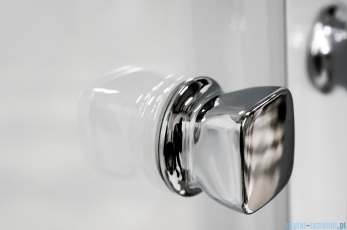 Besco Duo Slide drzwi prysznicowe przesuwne 120x195 przejrzyste detale