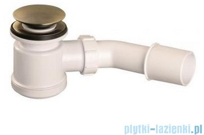 McAlpine Syfon brodzikowy 50'' pokrywa kolorze antyczny brąz HC26CLAB