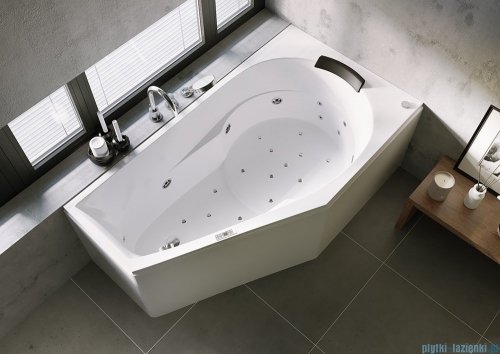 Riho Yukon wanna asymetryczna 160x90cm z hydromasażem Bliss lewa B009009005