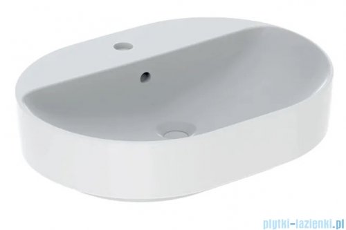 Geberit VariForm Umywalka owalna z półką, z przelewem 60x45cm 500.777.01.2