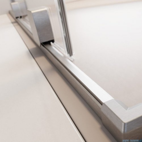 Radaway Furo SL Brushed Nickel kabina Walk-in 100x200cm prawa szczotkowany nikiel 10306538-91-01R/10110494-01-01