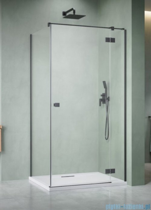 Radaway Essenza Kdj Brushed GunMetal kabina 110x75cm prawa szczotkowany grafit 1385041-92-01R/1384049-01-01