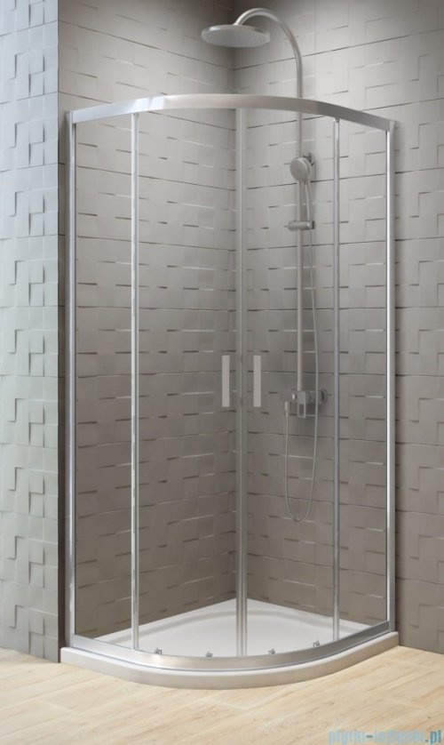 New Trendy New Varia kabina półokrągła 80x80x190 cm przejrzysta
