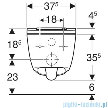Geberit urządzenie WC z funkcją higieny intymnej AquaClean Sela Square, wisząca miska WC biały/chrom 146.250.21.1