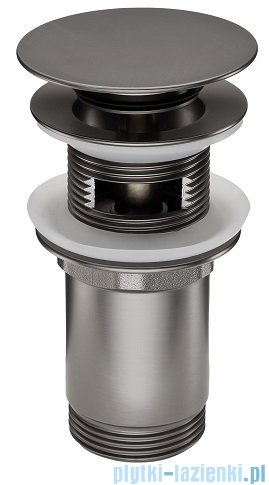 Deante Click-Clack korek uniwersalny do umywalki lub bidetu z tuleją titanium NHC D10U