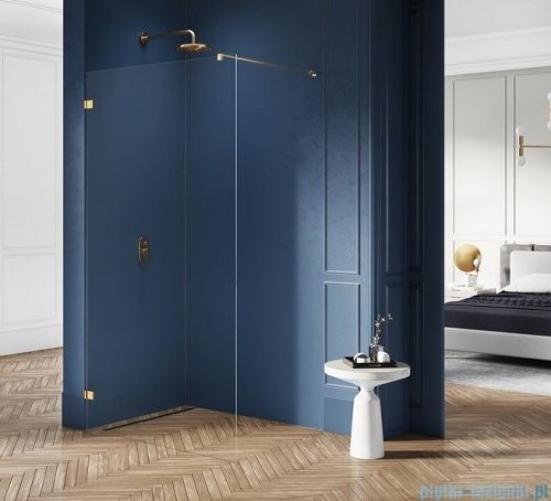 New Trendy Avexa Gold kabina Walk-In 90x200 cm przejrzyste EXK-1818