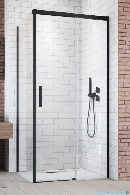 Radaway Idea Black Kdj kabina prysznicowa 120x70 prawa czarny mat/szkło przejrzyste 387042-54-01R/387048-54-01L