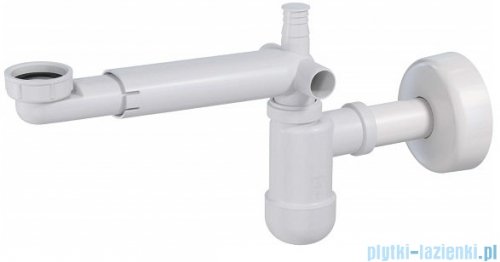 Deante Space-Saver Lux syfon do umywalki teleskopowy biały NHC 633K