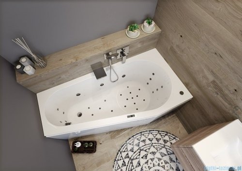 Riho Delta wanna asymetryczna 150x80cm z hydromasażem Bliss lewa B067004005