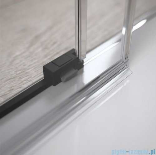 Radaway Idea Black Kdd kabina 75x70cm czarny mat/szkło przejrzyste 387066-54-01L/387065-54-01R