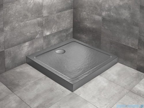 Radaway Doros C Compact Stone brodzik kwadratowy 80x80x11,5cm antracyt SDRC8080-05-64S