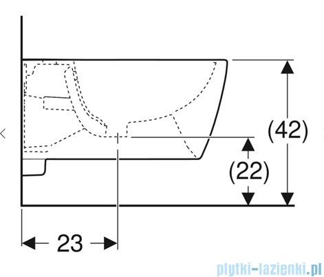 Geberit iCon bidet wiszący biały mat 501.898.JT.1