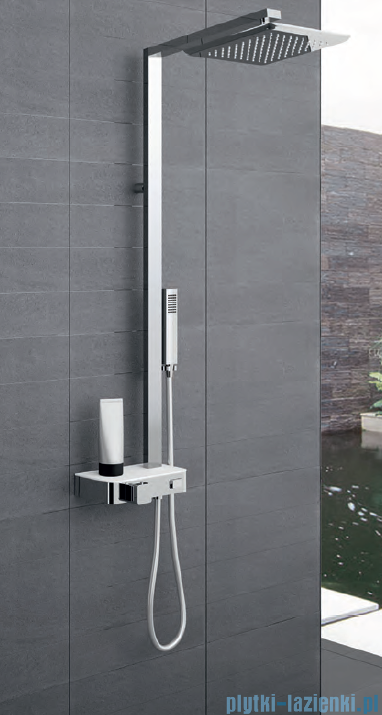 Novellini FLOWT-A white zestaw prysznicowy bateria termostatyczna 