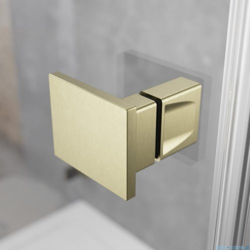 Radaway Essenza Pro Brushed Gold Kdj kabina 80x100cm lewa szczotkowane złoto 10097080-99-01L/10098100-01-01
