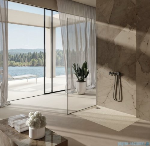 Schedpol Schedline Libra Cashmere Stone brodzik półokrągły 120x80x3cm 3SP.L1P-80120/PK/ST