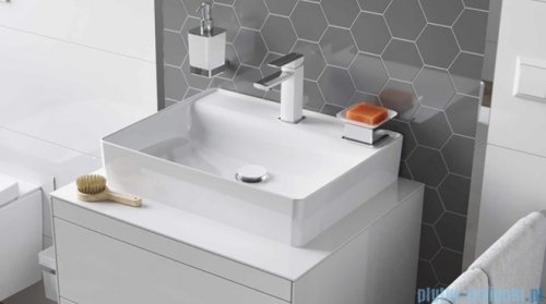 Excellent Design Korek klik-klak umywalkowo bidetowy, korpus chrom, pokrywa ceramiczna śnieżnobiały ARIN.1485.K.02.WHCR