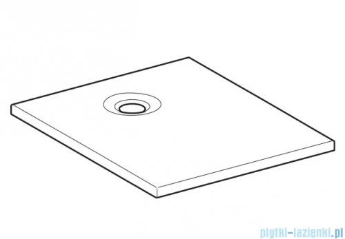 Geberit brodzik Nemea 90x75cm biały mat 550.592.00.1