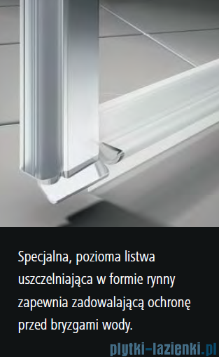 Kermi Cada XS drzwi wahadłowe 1-skrzydłowe prawe 85 cm CK1WR08520VPK