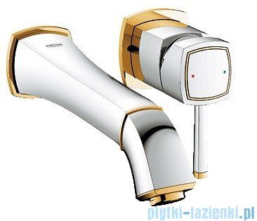 Grohe Bateria umywalkowa 2-otworowa Grandera chrom/złoty wysięg 234mm 19930IG0
