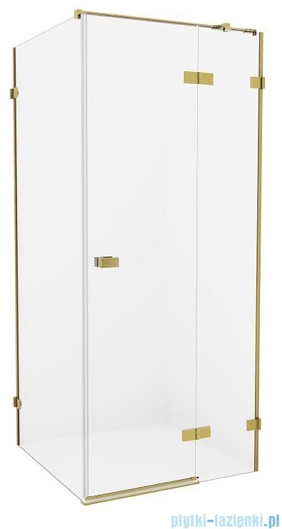 New Trendy Avexa Gold kabina prostokątna 100x90x200 cm przejrzyste prawa EXK-1757