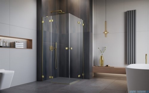Radaway Essenza Pro Brushed Gold Kdd kabina 80x80cm szczotkowane złoto 10096080-99-01L/10096080-99-01R