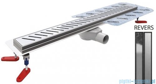 Wiper New Premium Revers Odpływ liniowy z kołnierzem 110 cm syfon drop 35 mat 500.0253.03.110