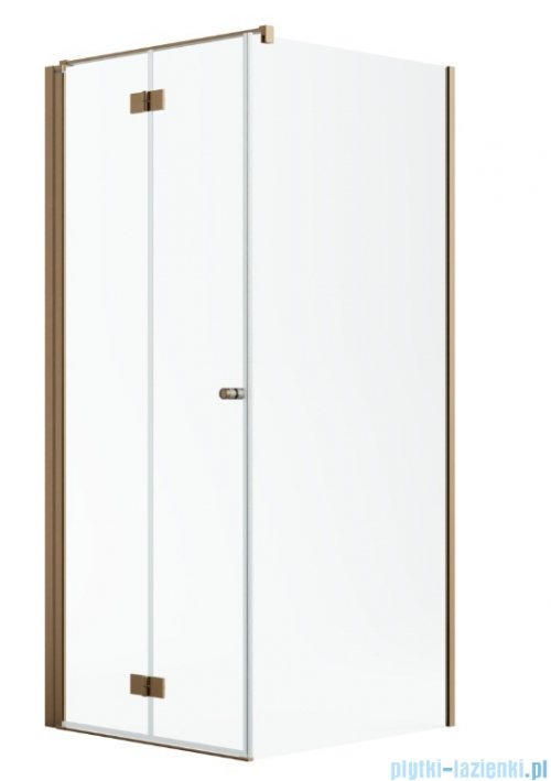 Radaway Nes Kdj B Brushed Copper kabina 90x90cm lewa szczotkowana miedź 10025090-93-01L/10039090-01-01