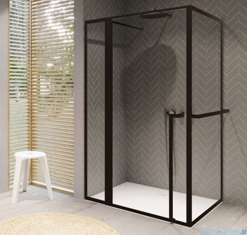 Riho Lucid GD203 kabina prysznicowa z wieszakiem 130x100cm czarna G005024121
