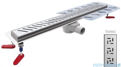 Wiper New Premium Tivano Odpływ liniowy z kołnierzem 120 cm syfon drop 50 poler 500.0167.01.120