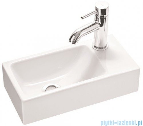 Marmorin umywalka nablatowa Elara 3 z otworem 40cm biała 410040020011