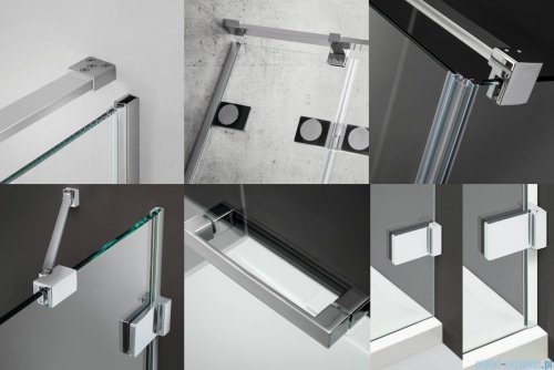 Radaway Euphoria DWJ Drzwi wnękowe 90 prawe szkło przejrzyste 383612-01R/383212-01R
