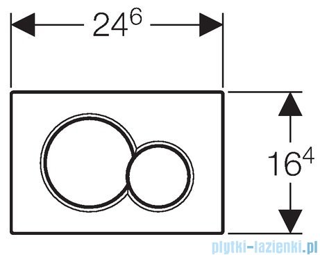 Geberit Sigma01 przycisk spłukujący chrom błyszczący/chrom matowy 115.770.KA.5