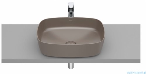 Roca FINECERAMIC umywalka nablatowa cienkościenna Soft 50x37 cafe A327500660