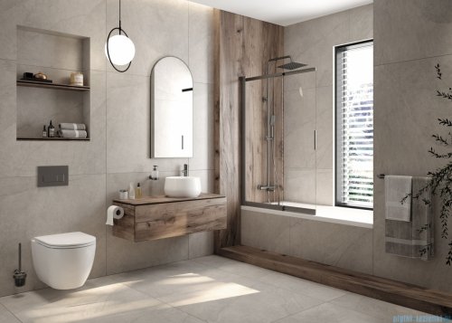  Deante SILIA Lustro wiszące w ramie titanium ADI_D851