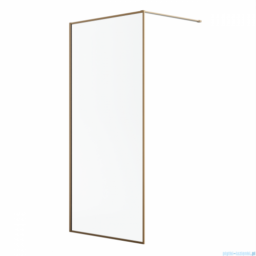 Radaway Modo F II Brushed Copper kabina Walk-in 115x201cm Szczotkowana Miedź szkło przejrzyste 10409115-93-01