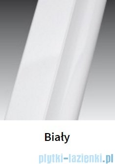 Novellini Drzwi prysznicowe składane LUNES B 114 cm szkło przejrzyste profil biały LUNESB114-1D